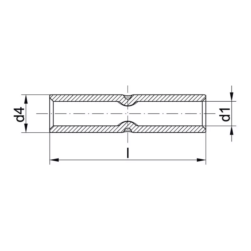 KLAUKE 28R vara gofrēšanas savienotājs 95 mm² kabeļiem, DIN 46235, E-Cu