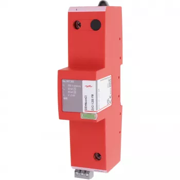 DEHNvenCI DVCI1 255 FM 1. tipa un 2. tipa pārsprieguma aizsargs, 1 pols, 255 V maiņstrāva, 12,5 kA (10/350 µs), DIN sliede