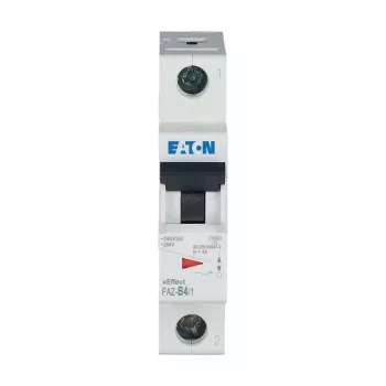EATON FAZ-B4/1 miniatūrais automātslēdzis 4A 1 pols B raksturlīkne 10kA