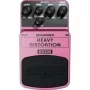 Behringer HD300 Heavy Distortion efekta pedālis elektriskajai ģitārai - ultra-kompakts, 9V DC, buferizēts apvedceļš, melns