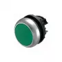 Eaton M22-D-G plakanais spiedpogas izpildmehānisms, zaļš, momentāns, 22,5 mm, IP66/IP67/IP69K