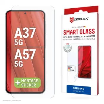 DISPLEX Smart Glass ekrāna aizsargs Samsung Galaxy A37 5G / A57 5G – 9H rūdīts stikls, īpaši dzidrs, bez burbuļiem