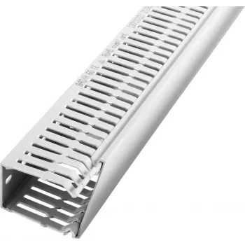Licatec bezhalogēnais vadu kanāls 40 x 80 mm, pelēks, 2 m, PC/ABS, UL94 V0, ar vāku