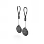 Hama 185839 Smart Tracker 2-Pack (Melns) – saderīgs ar Apple Find My un Google Find My Device, Bluetooth 5.2, IP67 ūdensizturīgs, nomaināma CR2032 baterija, 80 dB trauksme
