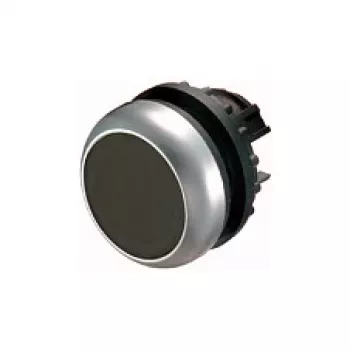 Eaton M22-D-S plakanais spiedpogas izpildmehānisms, melns, momentāns, 22,5 mm, IP66/IP67/IP69K