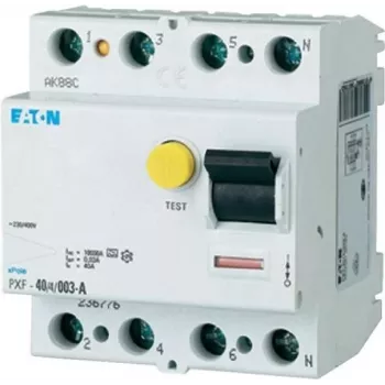 EATON PXF-40/4/003-A Noplūdes strāvas aizsardzības slēdzis 40A 4 polu 30mA A tips