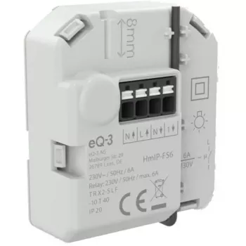 Homematic IP Iegremdētais slēdža izpildmehānisms 6 A (3 komplektā)