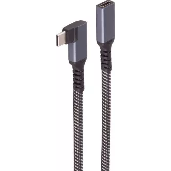 ShiverPeaks BS14-74013 USB-C uz USB-C 3.2 Gen 2 kabelis 1m melns