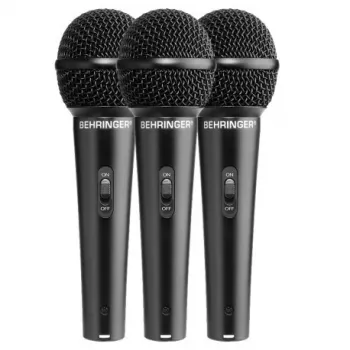 Behringer XM1800S Dinamiskais mikrofons 3 komplektā ar pārnēsāšanas maciņu