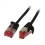 Synergy21 CAT6 U/FTP plānais Ethernet vada gabals RJ45, 3m, melns