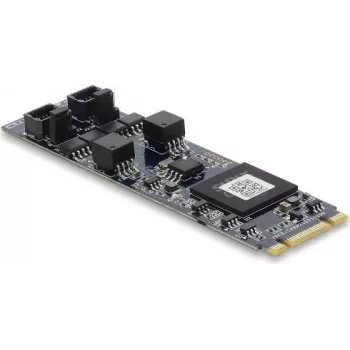 DELOCK CAN 2.0 / CAN FD interfeisa karte PCIe M.2 Key B+M uz 2 x D-Sub 9 Pin, līdz 8 Mbps ar galvanisko izolāciju un pārsprieguma aizsardzību