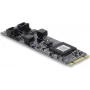 DELOCK CAN 2.0 / CAN FD interfeisa karte PCIe M.2 Key B+M uz 2 x D-Sub 9 Pin, līdz 8 Mbps ar galvanisko izolāciju un pārsprieguma aizsardzību