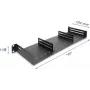 Delock 19 inch 1U plaukts ar 2 regulējamām starpsienām, 154 mm dziļums, 6 kg kravnesība, melns