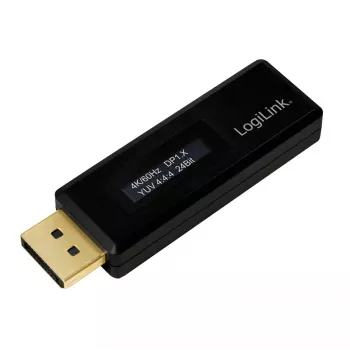LogiLink CV0112 DisplayPort EDID testeris, melns