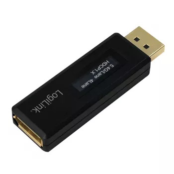 LogiLink CV0112 DisplayPort EDID testeris, melns