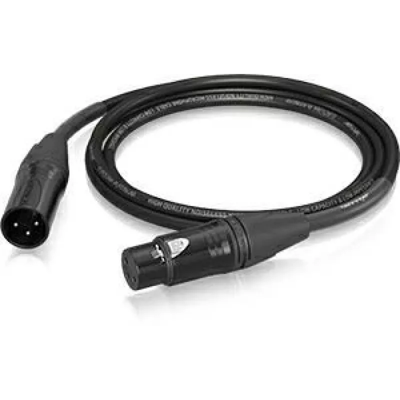 Behringer PMC-150 XLR sieviešu uz XLR vīriešu mikrofona kabelis 1,5 m melns