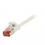 SYNERGY21 CAT6 U/FTP plakanais superelastīgais savienojuma kabelis, RJ45, 3m, balts