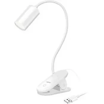 LogiLink LED galda lampa ar klipsi, 3,8 W, balta