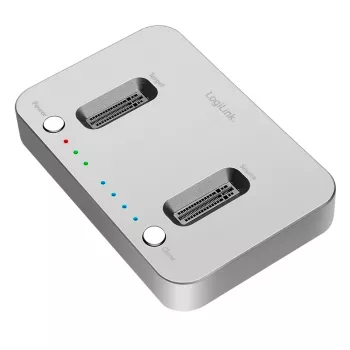 LogiLink USB 3.2 Gen2 dokstacija, 2 sloti, M.2 NVMe SSD, klonēšanas funkcija