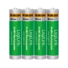 LogiLink LR03RB4 uzlādējamas NiMH AAA baterijas, 4 gab. blistera iepakojums, 800 mAh, 1,2 V, iepriekš uzlādētas, zema pašizlāde