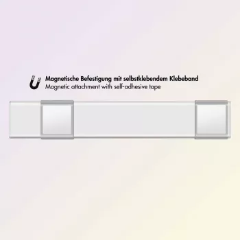 LogiLink LED gaisma zem skapja, īpaši plāna, PIR sensors, 200mm, 80lm, USB-C uzlādējama, magnētiskais stiprinājums, vēsi balta