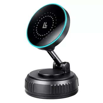 LogiLink bezvadu auto lādētājs, vakuuma magnētiskais, 360° salokāms, 25W
