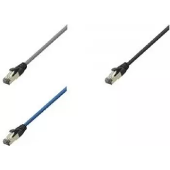 LogiLink Cat 8.1 S/FTP savienojuma kabelis, RJ-45 vīrietis uz RJ-45 vīrieti, 3 m, 40 Gbps, 2000 MHz, bez halogēna, gaiši pelēks RAL 7035