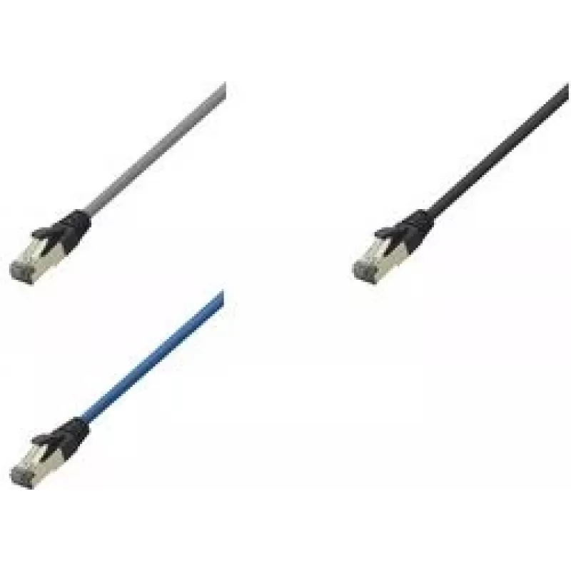 LogiLink Cat 8.1 S/FTP savienojuma kabelis, RJ-45 vīrietis uz RJ-45 vīrieti, 3 m, 40 Gbps, 2000 MHz, bez halogēna, gaiši pelēks RAL 7035