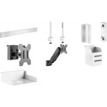 LogiLink Slatwall gāzes atsperes monitora roka 17-32 collu ekrāniem, VESA 75/100, 2-9 kg, melna