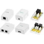 LogiLink Cat.6A virsmas montāžas kārba ar 1 RJ45 portu, balta (RAL 9003)