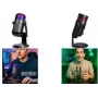 LogiLink HS0058 USB kondensatora mikrofons ar RGB apgaismojumu, 192kHz, melns