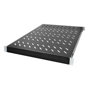 LogiLink 19 inch regulējams plaukts skapjiem, 1U, 600mm dziļums, melns (SF0600B)