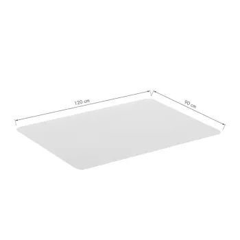 LogiLink Grīdas aizsargpaklājs 120 x 90 cm Ultra-mīksts Caurspīdīgs cietām grīdām
