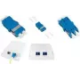LogiLink FA03LC7 LC dupleksās šķiedras adapteris, 12 gab. iepakojums, bez atloka, zils