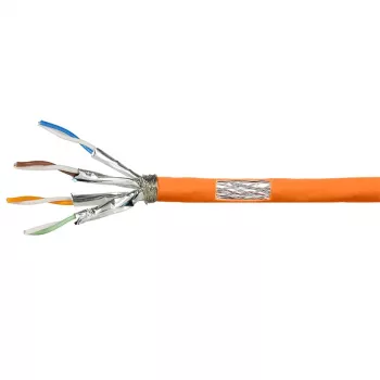 LogiLink Cat.7 600 MHz instalācijas kabelis 23 AWG CCA, S/FTP 50 m, oranžs
