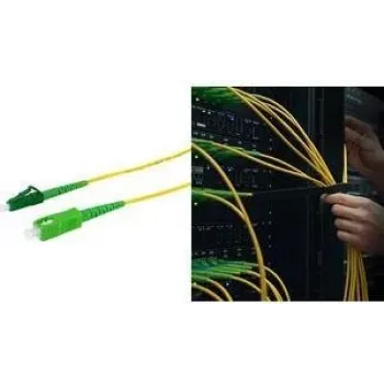 LogiLink FPSLS40 OS2 vienmodu šķiedru optikas savienojuma kabelis, SC uz LC simplekss, 40 m, dzeltens, LSZH