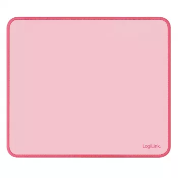 LogiLink Peļu paliktnis 220 x 250 mm rozā - auduma virsma, neslīdoša gumijas pamatne