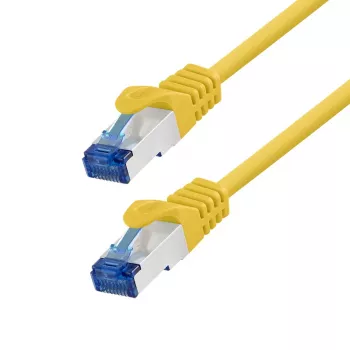 LogiLink Cat.6A S/FTP LSZH ielāpu kabelis, CCA, dzeltens, 10 m, EconLine