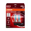 OSRAM NIGHT BREAKER LASER H11 Halogēna spuldze, komplekts 2 gab., 12V 55W PGJ19-2, līdz 150% spožāka, 150m garāks stars, 3900K
