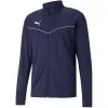 PUMA teamRISE treniņu poliestera jaka tumši zilā krāsā 657392 06 S vīriešu rāvējslēdzēja futbola jaka