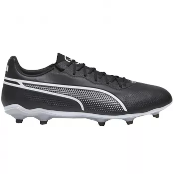 PUMA King Pro FG/AG vīriešu futbola zābaki melni balti 107566 01