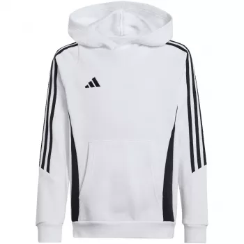 adidas Tiro 24 Kapuces sporta krekls jauniešiem balts IR7506 izmērs 152
