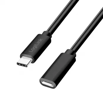 LogiLink CU0212 USB-C pagarinājuma kabelis 3m 100W 10Gbps 4K60Hz Melns