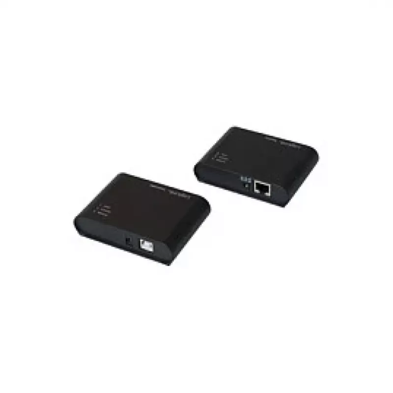 LogiLink USB 2.0 Cat.5 pagarinātājs ar 4 portu centrmezglu, 50 m, melns