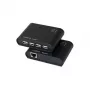 LogiLink USB 2.0 Cat.5 pagarinātājs ar 4 portu centrmezglu, 50 m, melns