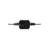 LOGILINK NP0098 RJ45 savienotājs ar montāžas atloku, 2x RJ45 ligzda, Cat.5e UTP, melns