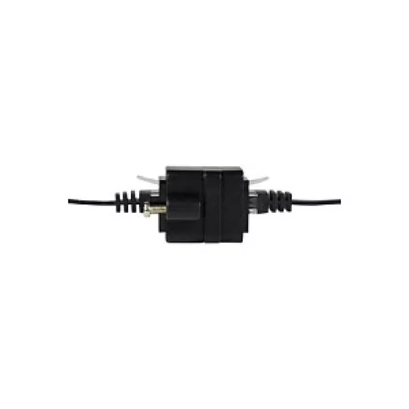 LOGILINK NP0098 RJ45 savienotājs ar montāžas atloku, 2x RJ45 ligzda, Cat.5e UTP, melns