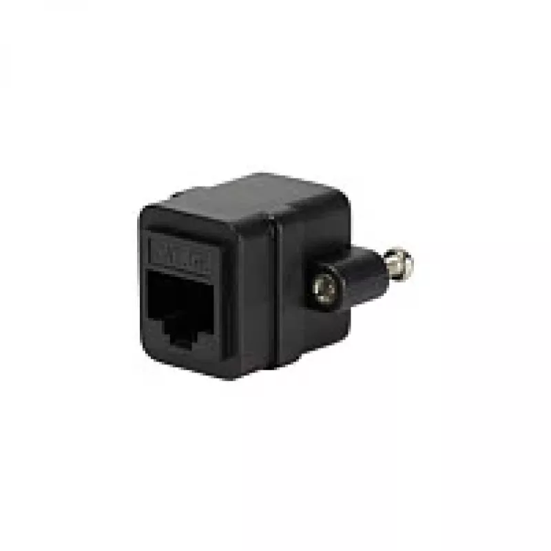 LOGILINK NP0098 RJ45 savienotājs ar montāžas atloku, 2x RJ45 ligzda, Cat.5e UTP, melns