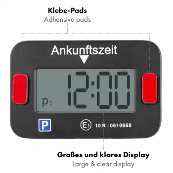LogiLink elektroniskais parkošanās disks, KBA sertificēts, melns