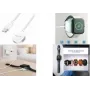 LogiLink PA0379 Induktīvais uzlādes kabelis Apple Watch, balts, 1 m
